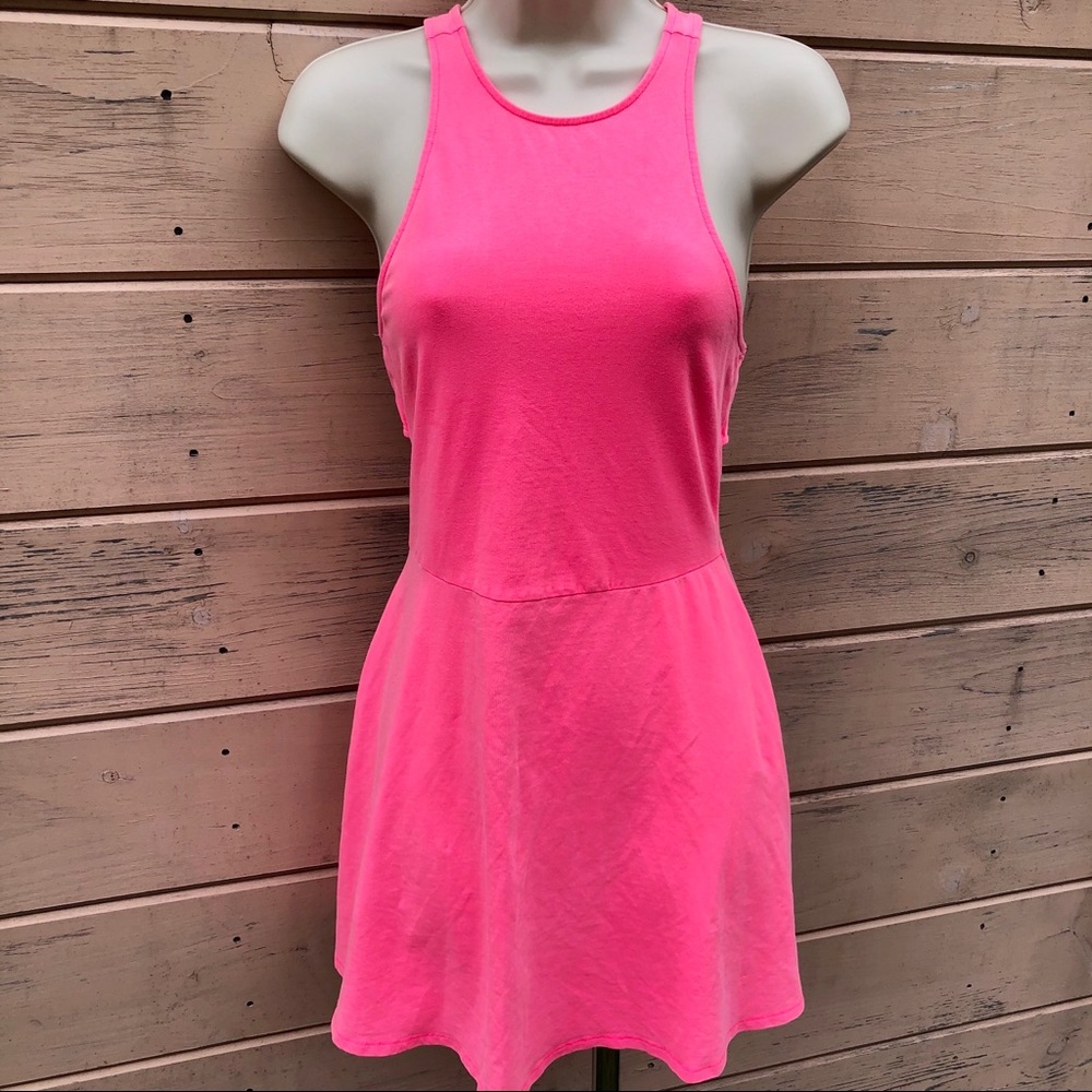 NWT American Eagle Hot Pink Skater Dress XS
